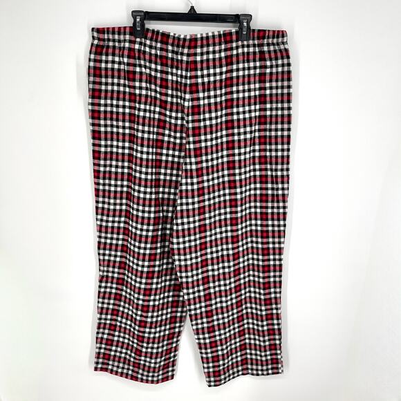 Charter Club NWT Women's PJ Pants Relaxed Fit Size XXL Multi Buffalo Check - Picture 3 of 6